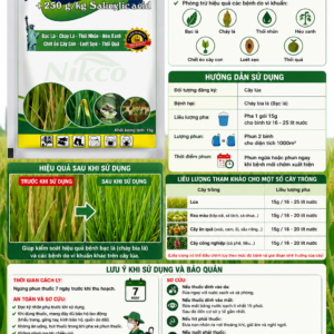 thuốc trừ bệnh kết hợp giữa hoạt chất trừ khuẩn mới -Siêu Khuẩn 700 WP