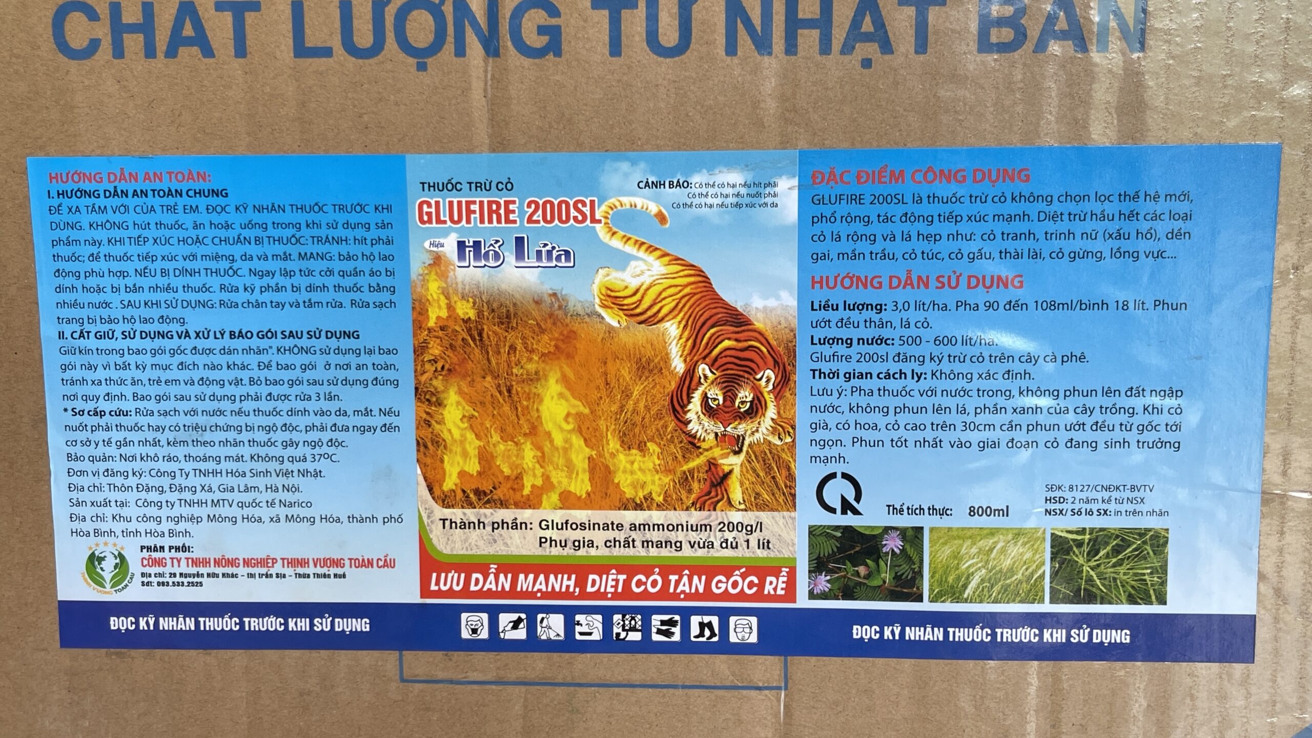 THUỐC TRỪ CỎ -HỔ LỬA 200SL - Ảnh 2