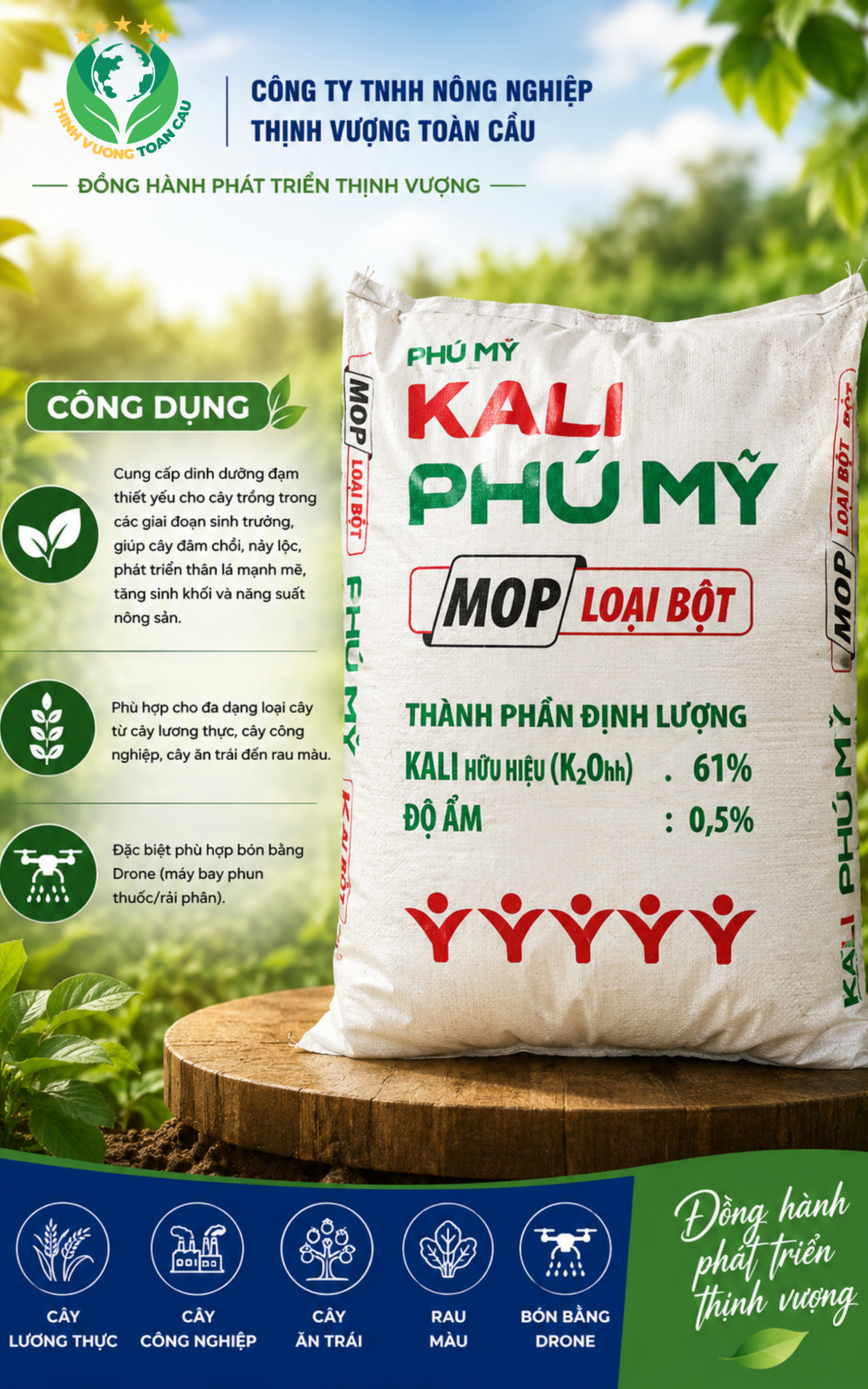 Phân bón Kali Phú Mỹ