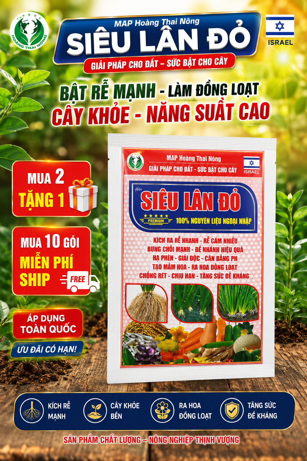 Phân Bón Siêu Lân Đỏ