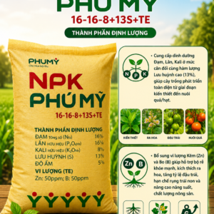 Phân bón hỗn hợp NPK Phú Mỹ 16-16-8+13S+TE