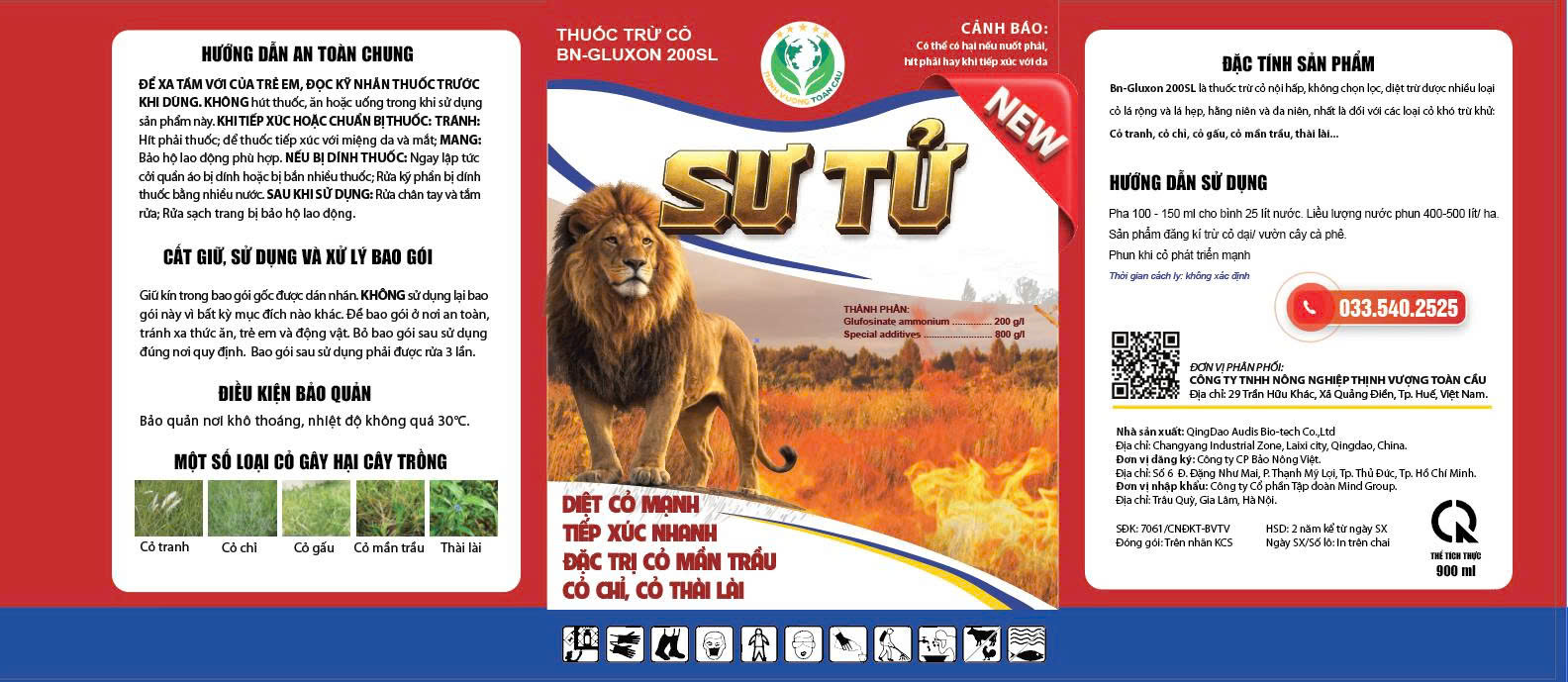 SƯ TỬ " New" 200SL Thuốc Diệt Cỏ - Ảnh 2