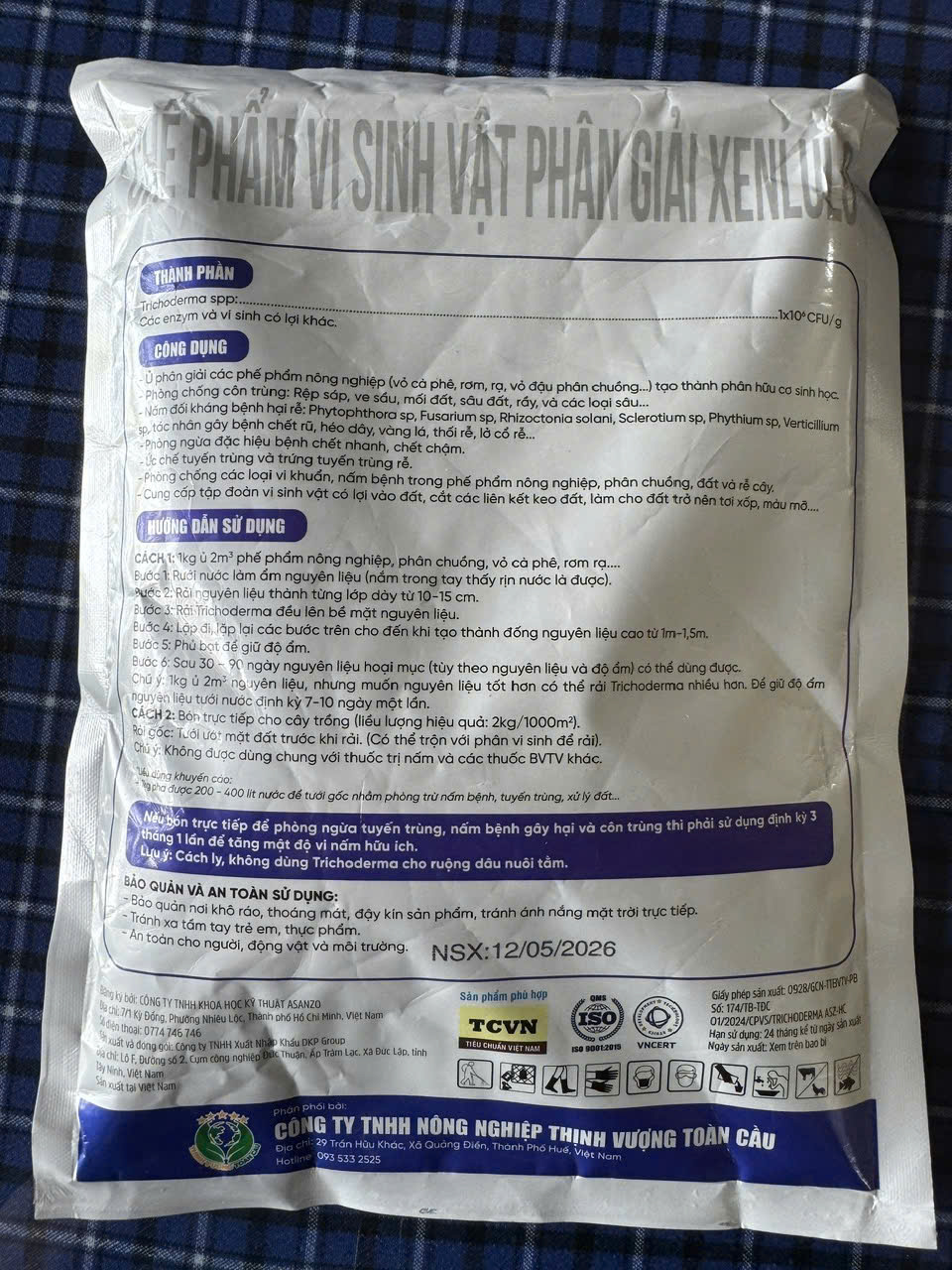 Chế phẩm vi sinh vật phân giải xenlulo TRICHODERMA ASZ- - Ảnh 3
